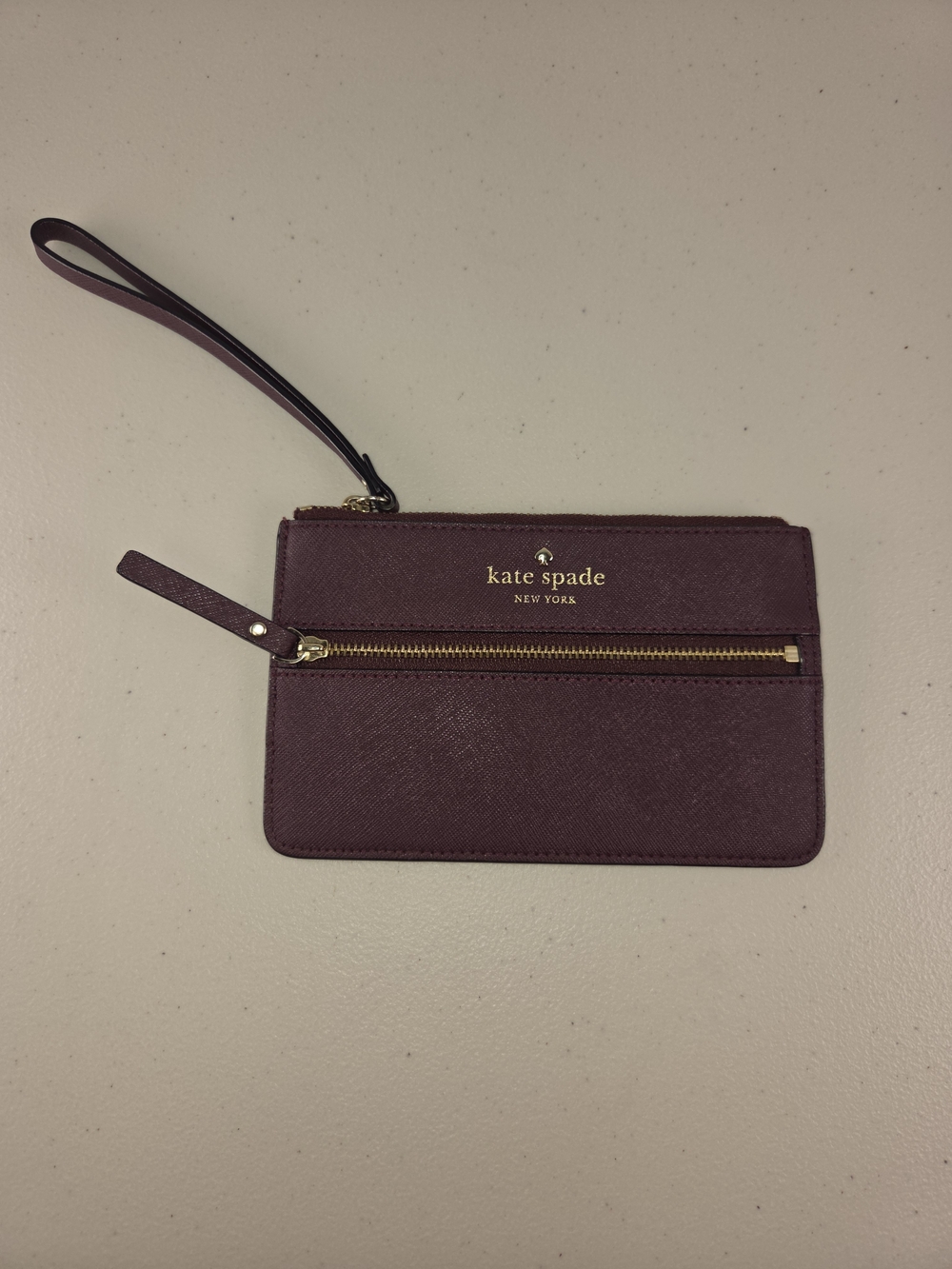 NWOT Kate Spade Wristlet Mikas Pond Bee Mulled Wine Wallet